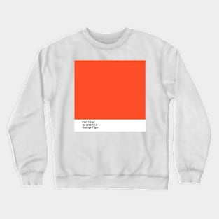 PANTONE 16-1358 TCX Orange Tiger, orange color Crewneck Sweatshirt